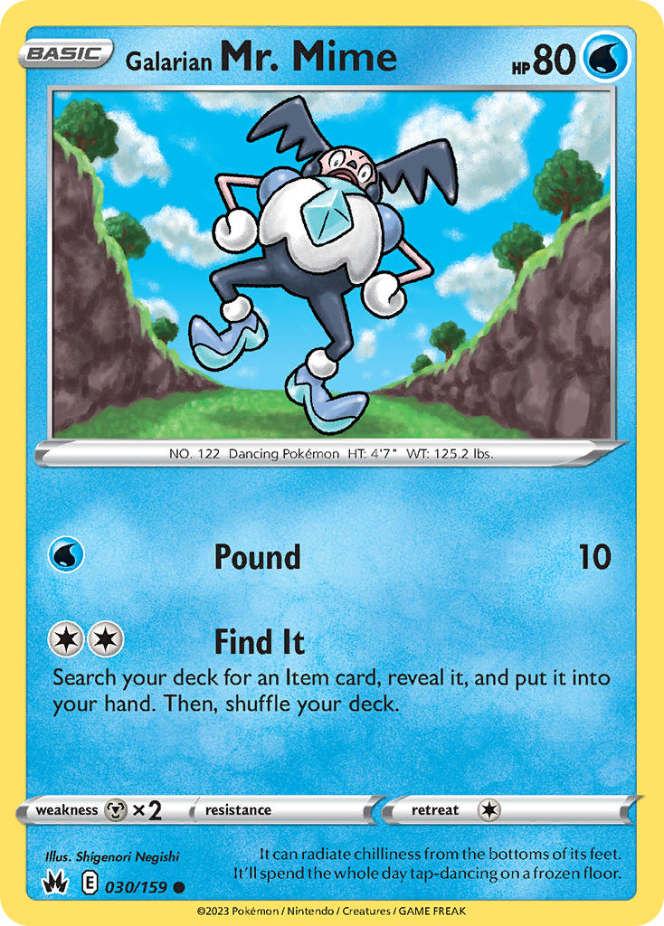 Galarian Mr. Mime - 030/159 - Scroll and Circuit Games